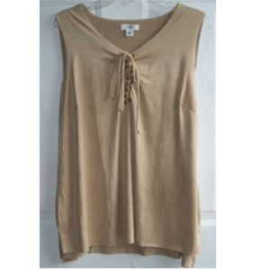 Cato Women's Lace Up Tank Top Size: 18/20W